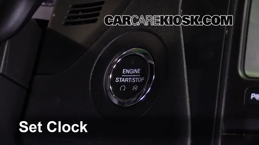 2017 Ford Explorer XLT 3.5L V6 Clock Set Clock